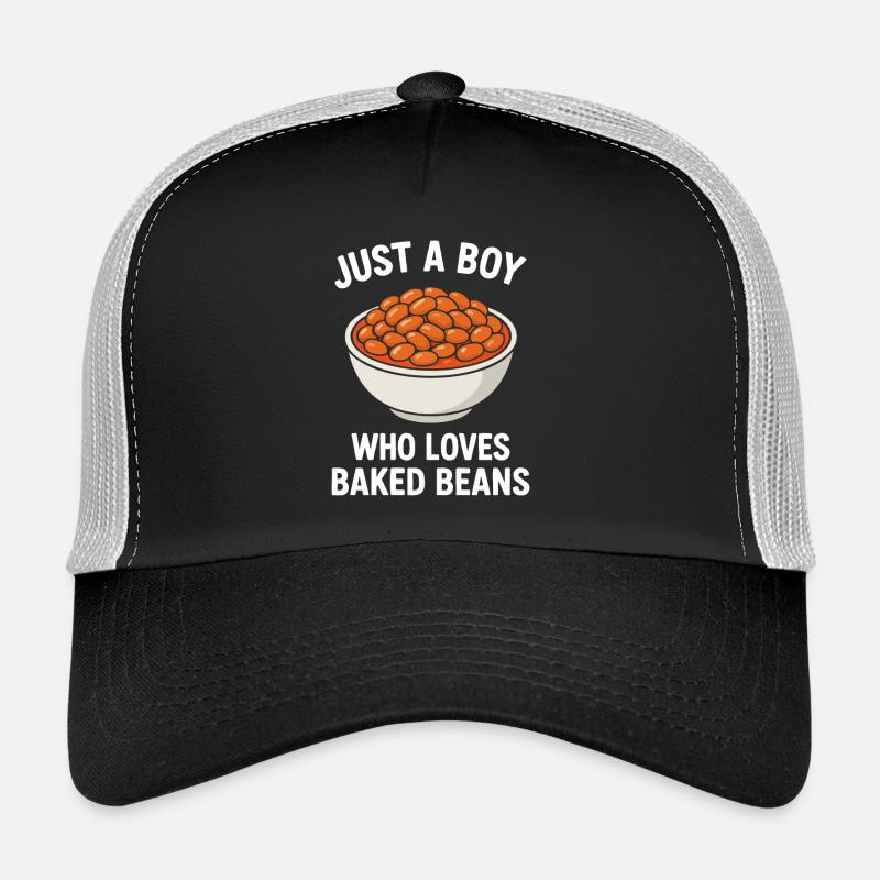 Nur ein Junge, der gebackene Bohnen liebt Trucker Cap
