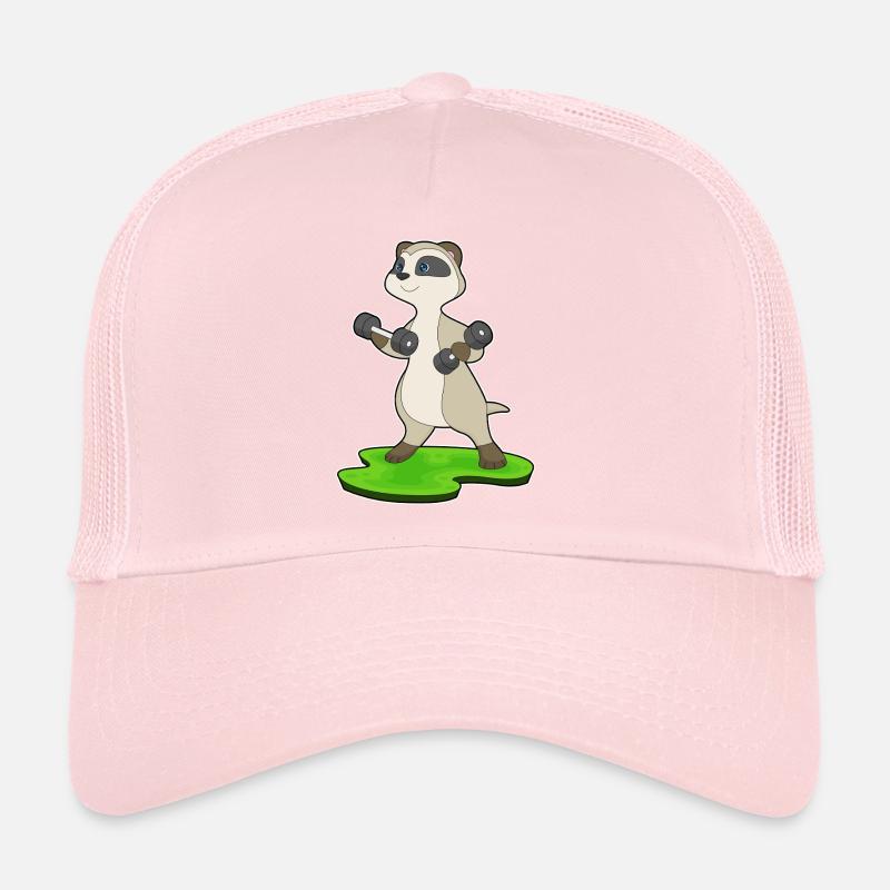 Erdmännchen Bodybuilder Hanteln Bodybuilding Trucker Cap