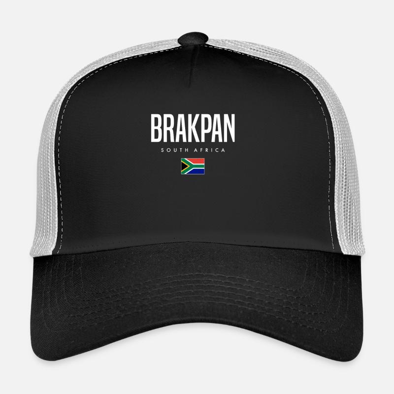 Brakpan Südafrika - Trucker Cap - Schwarz/Steingrau