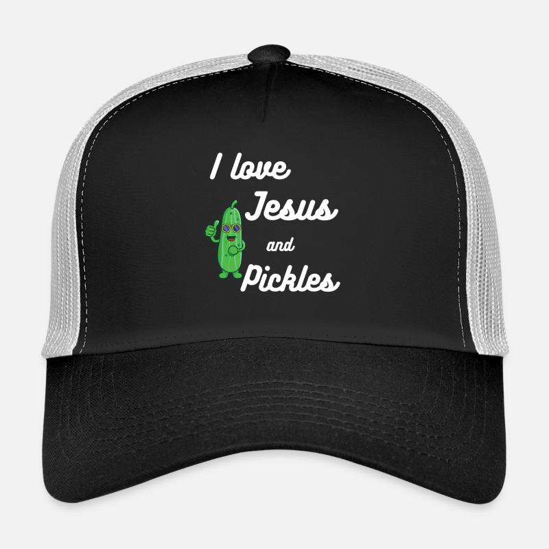 Gurken und Jesus Religiös Trucker Cap