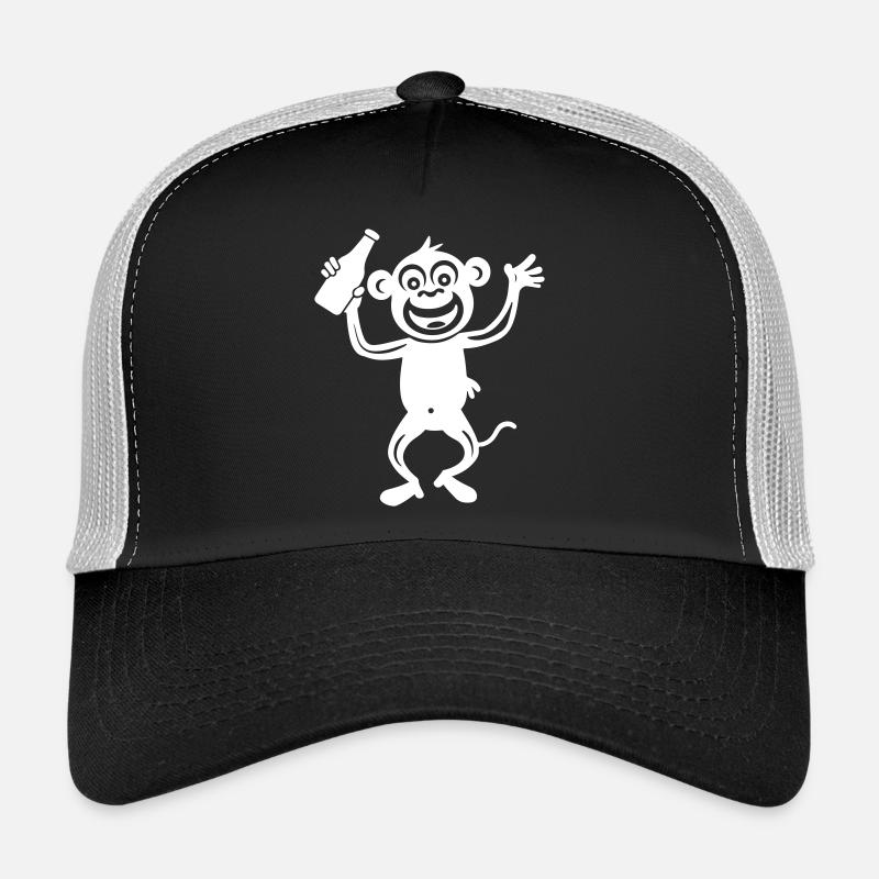 Monkey Beer Bottle Trucker Cap