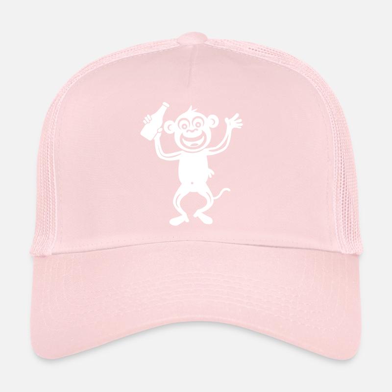 Monkey Beer Bottle Trucker Cap