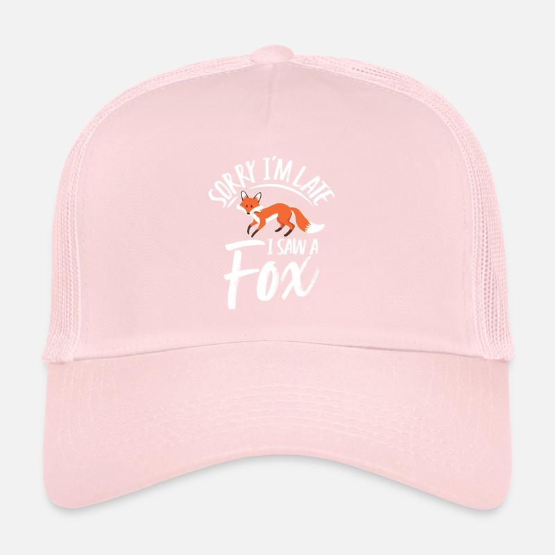 Humorous fox design and fun slogan Trucker Cap