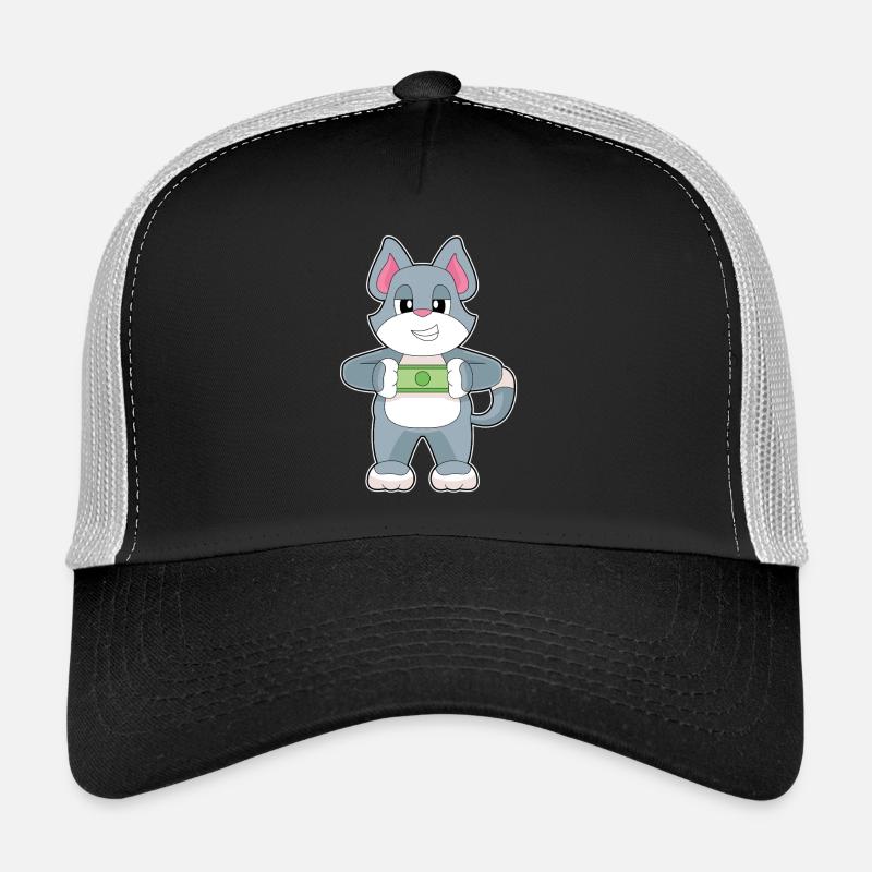 Billet de banque chat Casquette trucker 