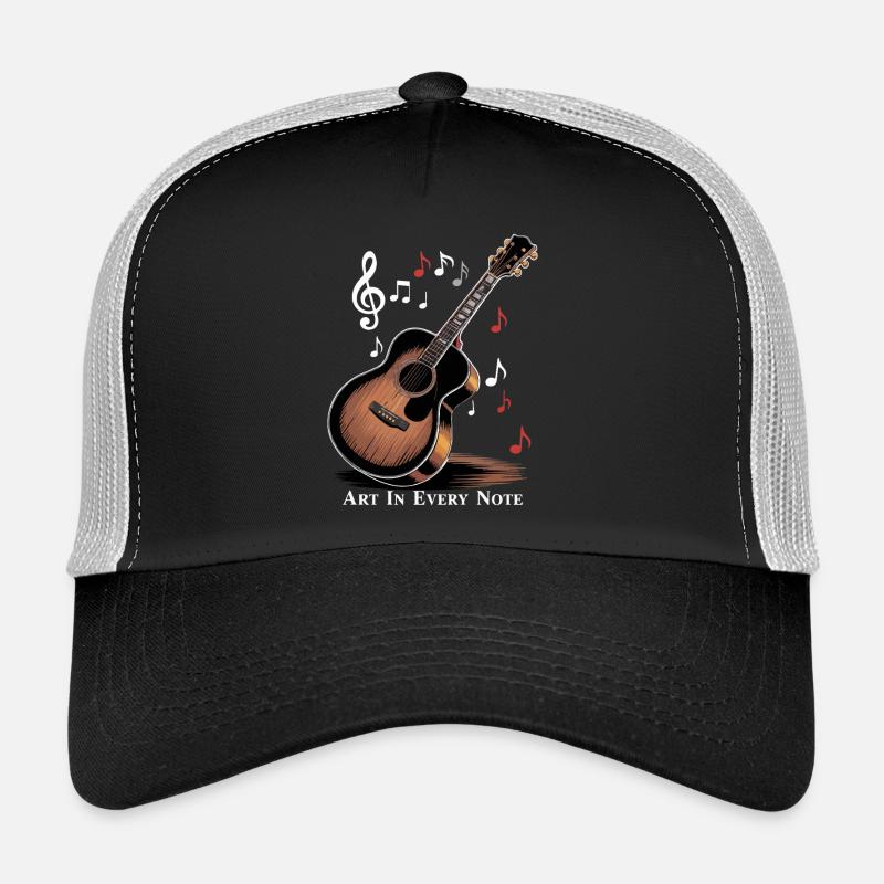 L’ART DANS CHAQUE NOTE - Casquette trucker - noir/gris pierre