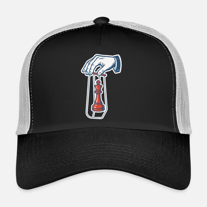 Joueur d’échecs drôle Chess King poupée Casquette trucker 