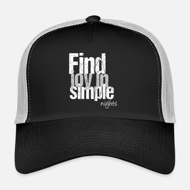 Finding joy in quiet nights Trucker Cap