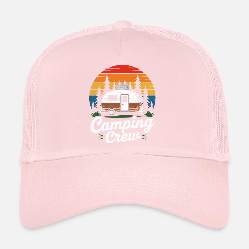 Caravane d’équipage de camping rétro Casquette trucker 