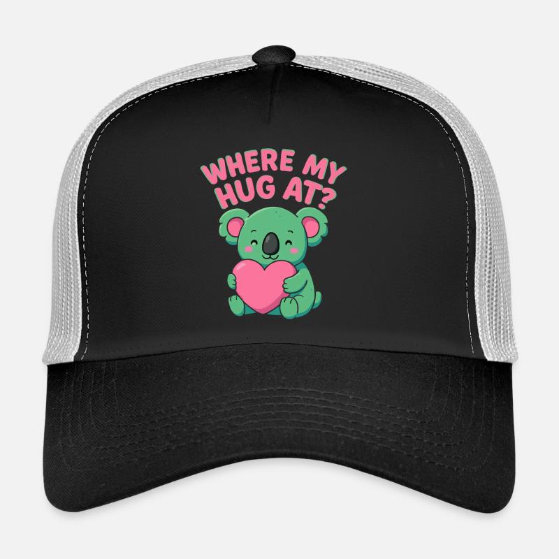 Où est mon câlin ? Drôle Meme Mignon koala Casquette trucker 
