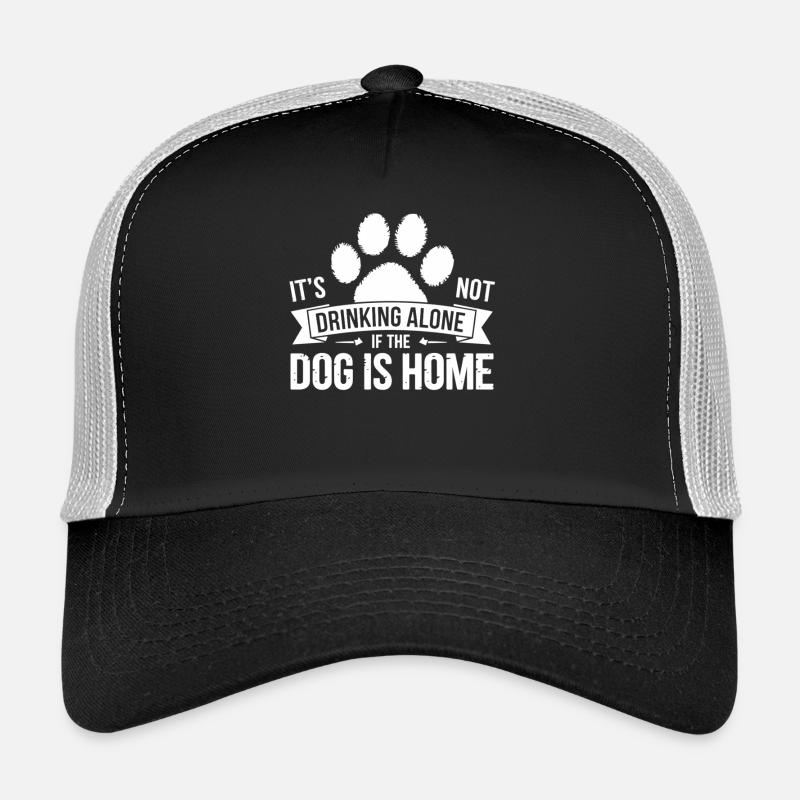 Lustiges Hunde-Trinkshirt Trinkwitz mit Hundepfote Trucker Cap