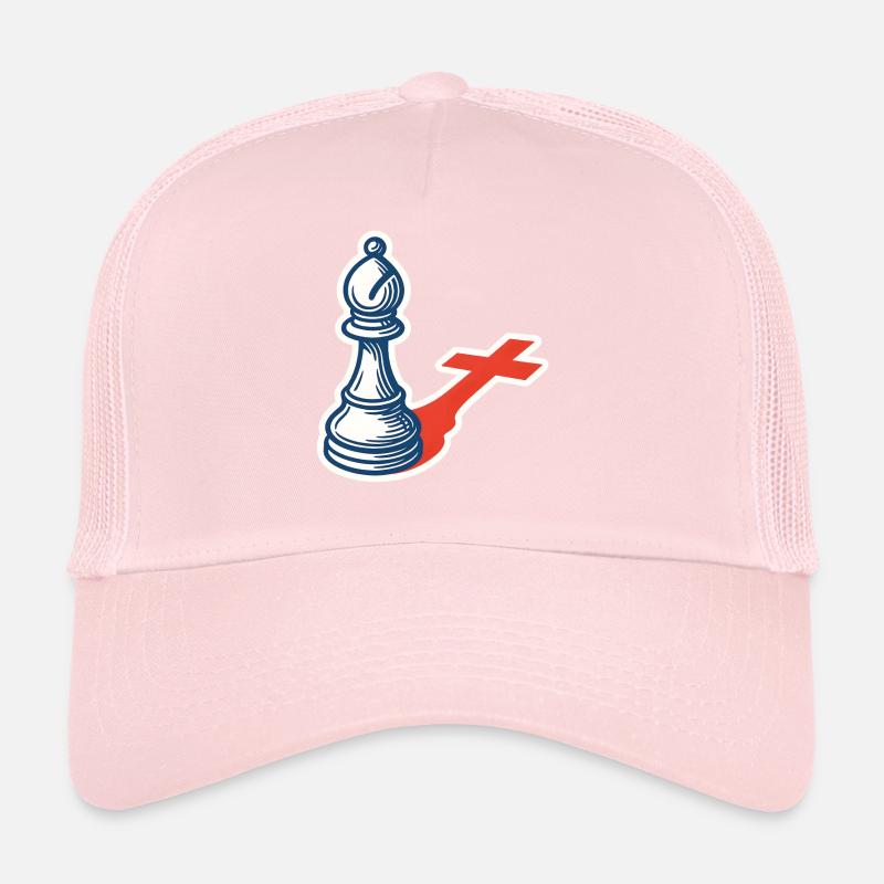 Schachspieler Lustiger Läufer Schatten Design Trucker Cap