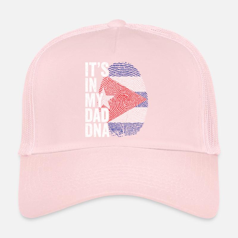 Drapeau Cuba Empreinte Papa Cubain Casquette trucker 