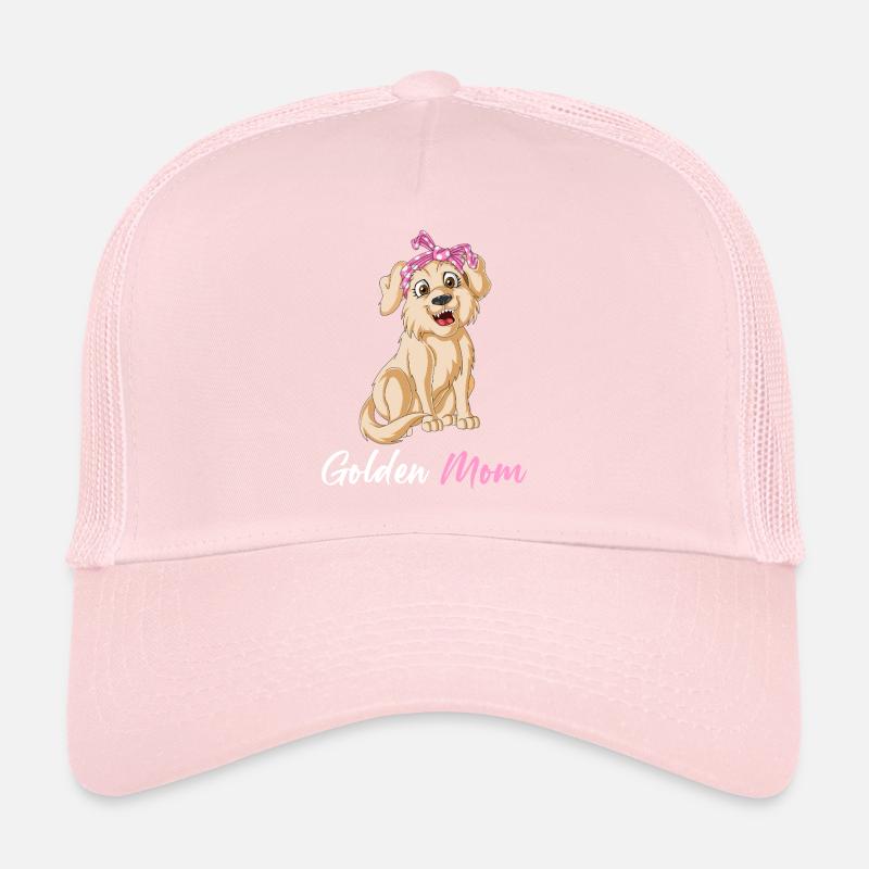 Conception graphique ludique de maman Golden Retriever Casquette trucker 