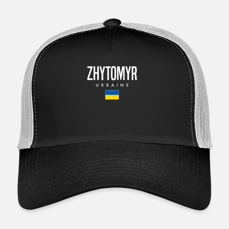 Zhytomyr Ukraine - Trucker Cap - Schwarz/Steingrau