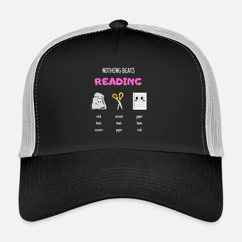 Rien ne vaut la lecture de pierre, de papier, de ciseaux Casquette trucker 