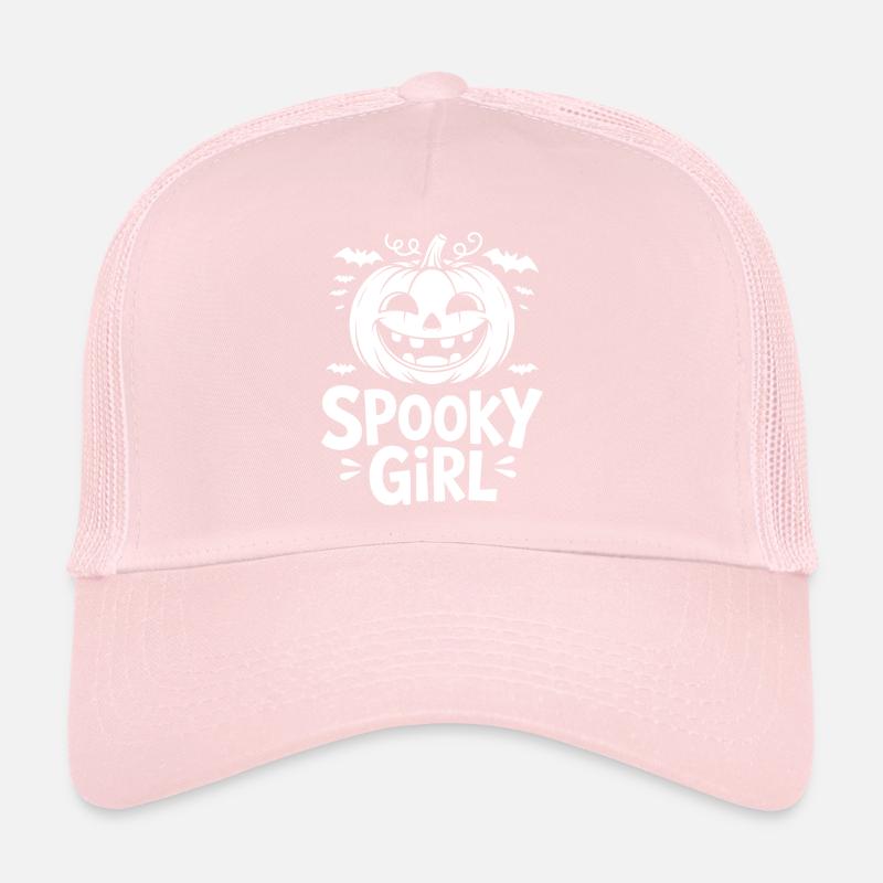 Spooky pumpkin mask for Halloween Trucker Cap
