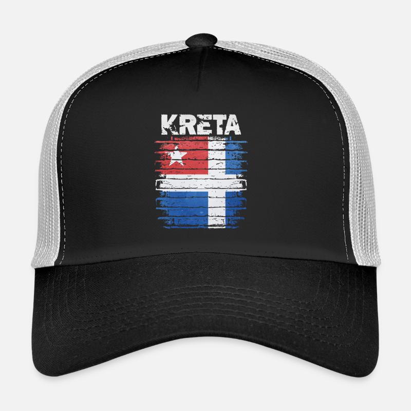 Drapeau de la Crète Impression d’art Casquette trucker 