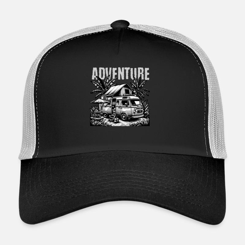 Fourgon d’aventure dans le style jungle Casquette trucker 