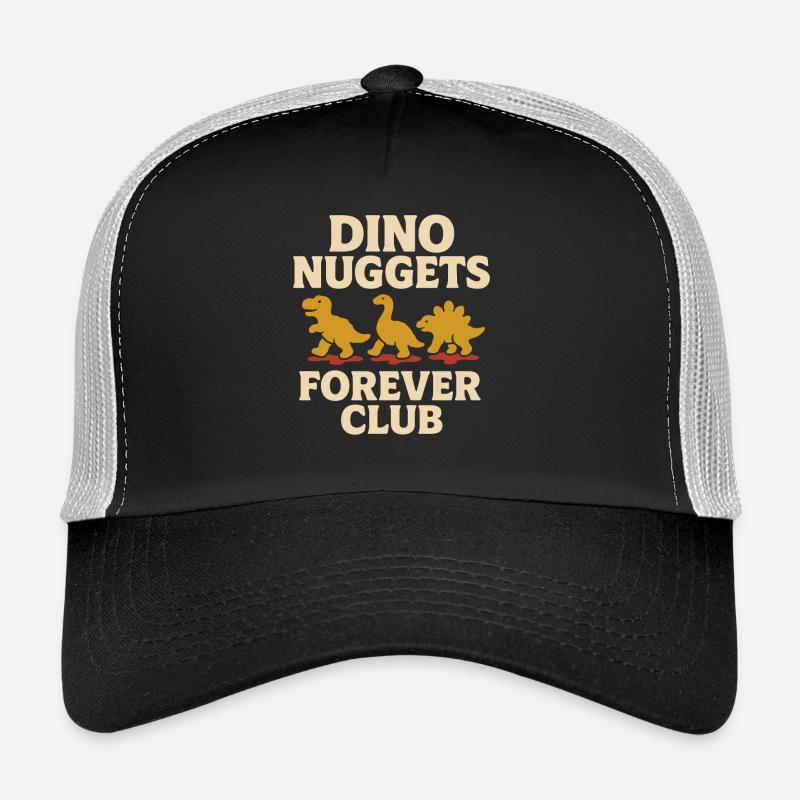 Dino Nuggets Nostalgie Drôle Snack Dinosaure Casquette trucker 