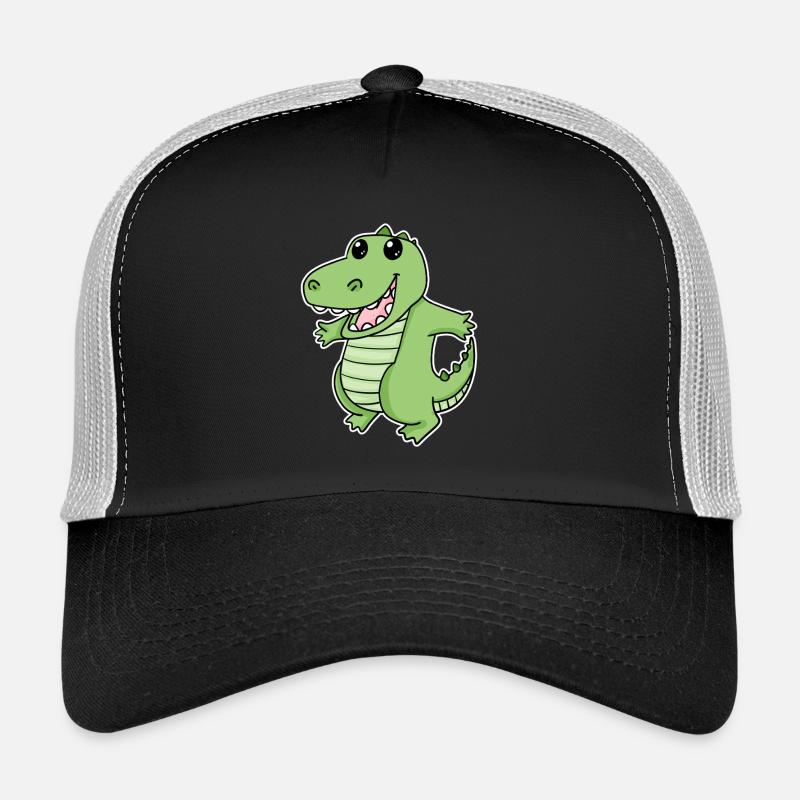 Conception de dessin animé de crocodile ludique Casquette trucker 