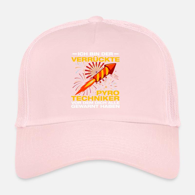 Crazy pyrotechnics fireworks Trucker Cap
