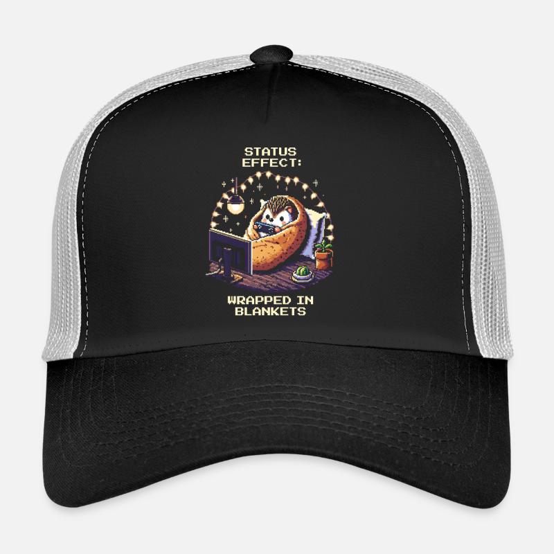 Statut : Blotti dans des couvertures Casquette trucker 