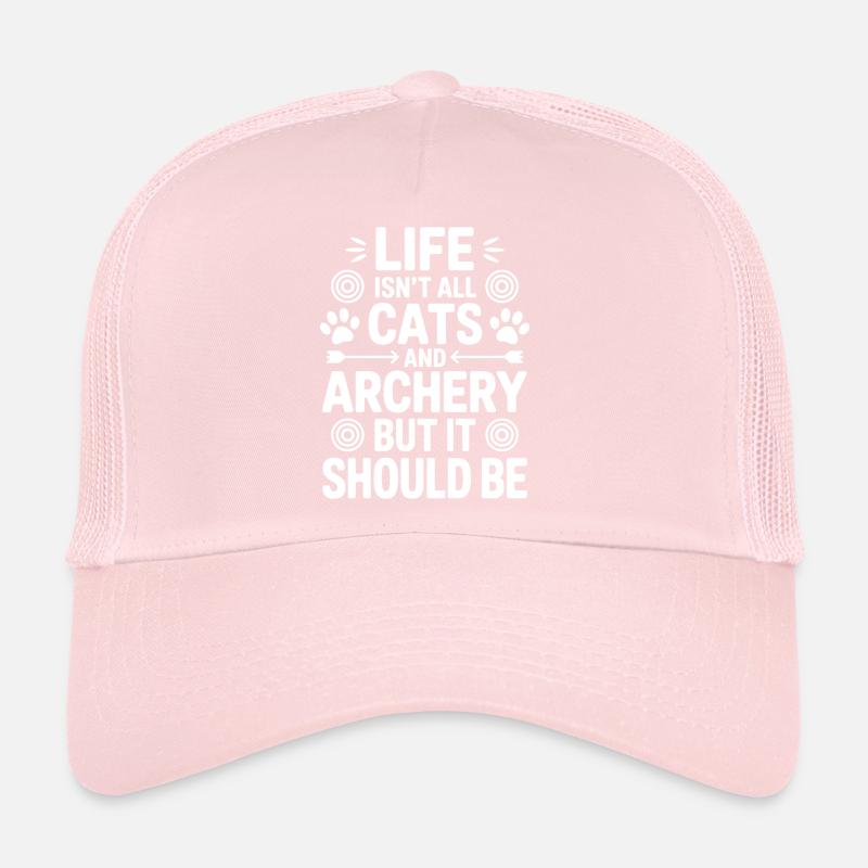 Bogenschießen Spruch Katzen Bogenschießen Geschenk Trucker Cap