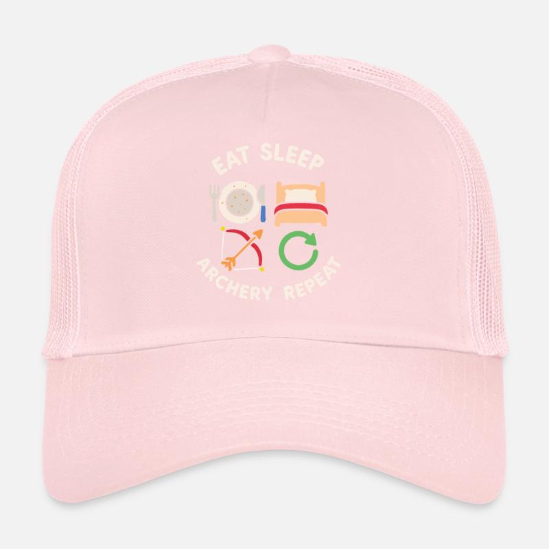 Eat Sleep Archery Repeat Funny Archer Bow Trucker Cap