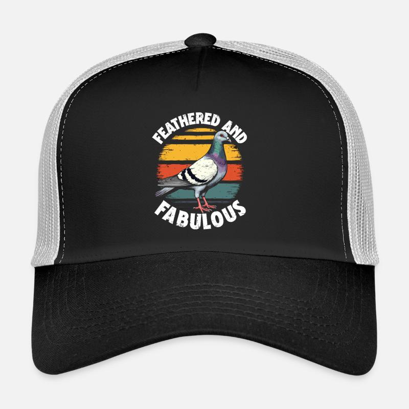 Pigeons Éleveurs de pigeons À plumes et fabuleux Casquette trucker 