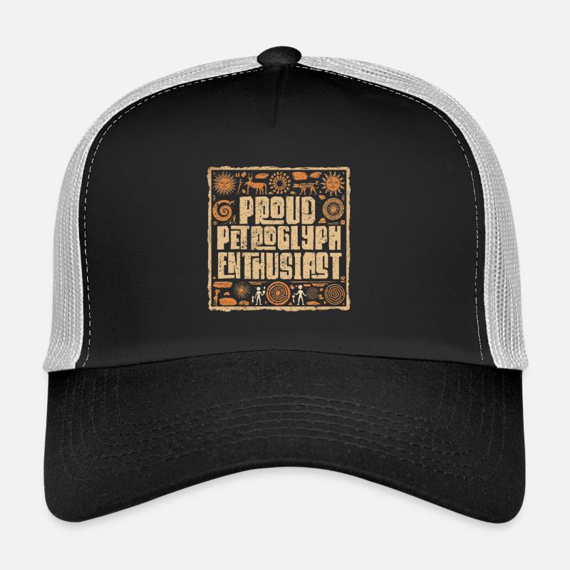 Petroglyphe Petroglyphen Piktogramme Trucker Cap