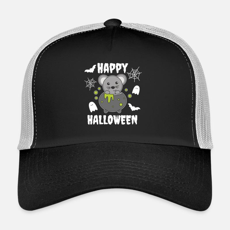 Mouse Happy Halloween Witch's Cauldron Bat Trucker Cap