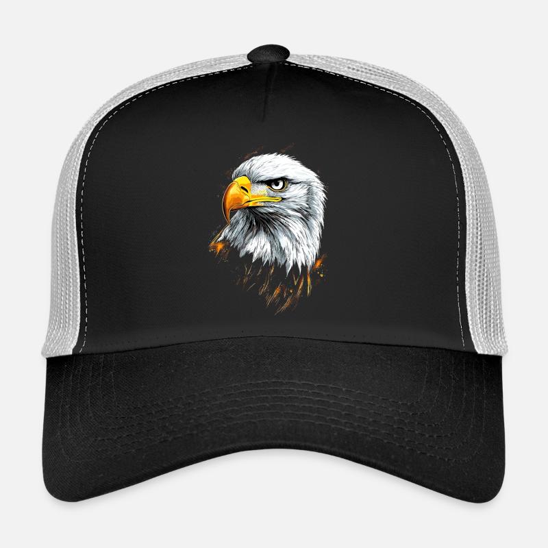 Aigle Pygargue à tête blanche Aigle royal Pygargue à queue blanche Casquette trucker 