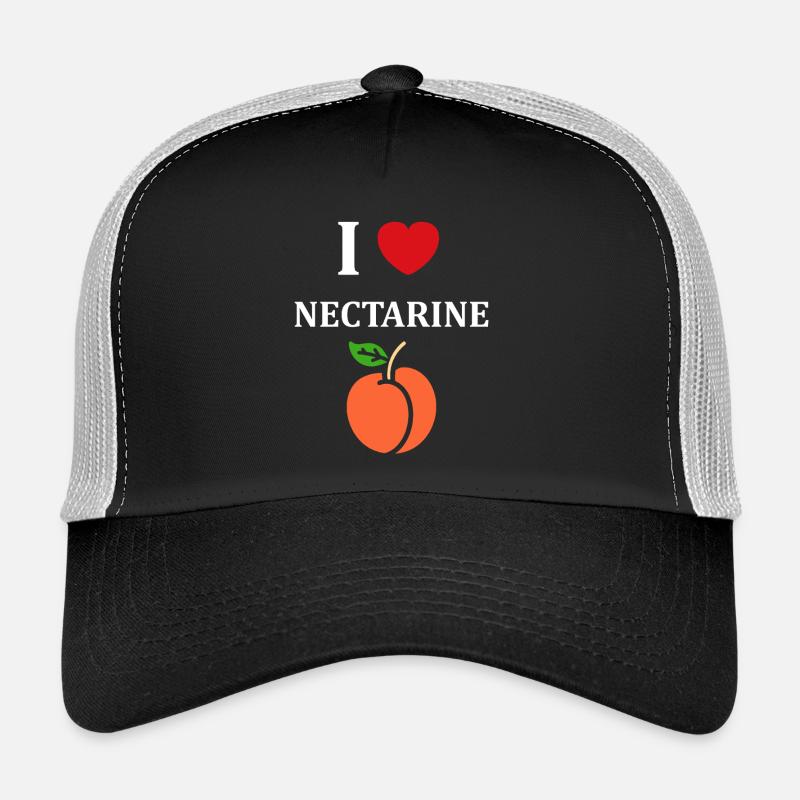 Nectarine Peach Illustration Design Trucker Cap