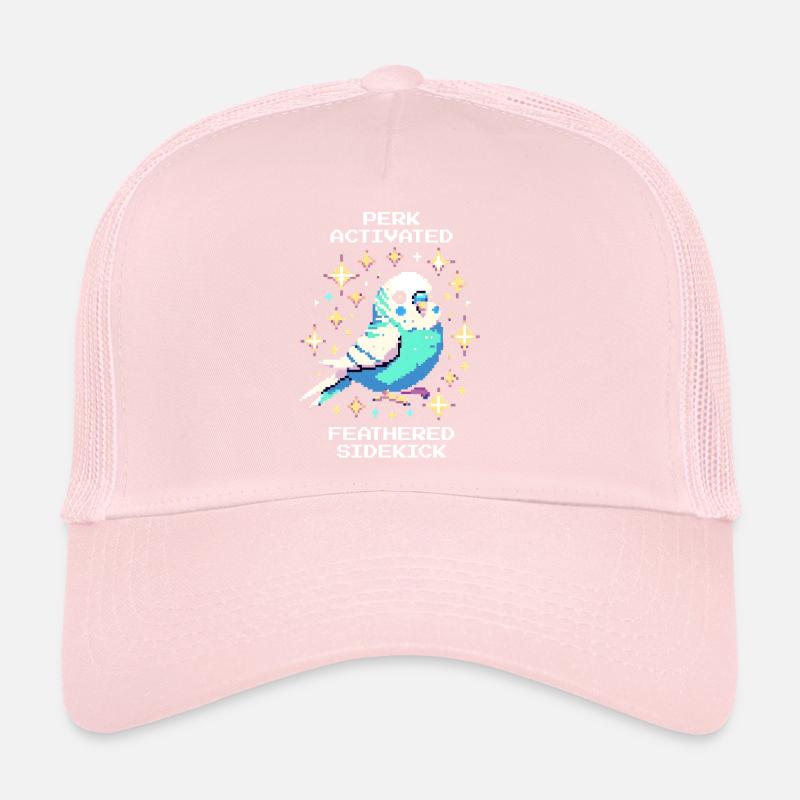 Avantage actif : Acolyte à plumes | Perruche Casquette trucker 