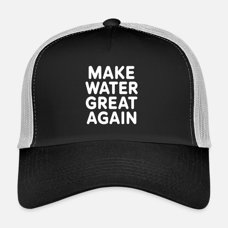 Wasseraufbereitung Make Water Great Again - Trucker Cap - Schwarz/Steingrau