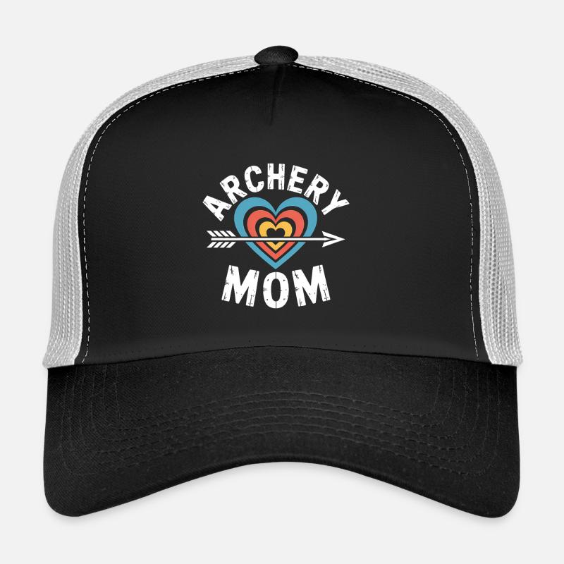 Bogenschießen Spruch Mutter Bogenschießen Geschenk - Trucker Cap - Schwarz/Steingrau