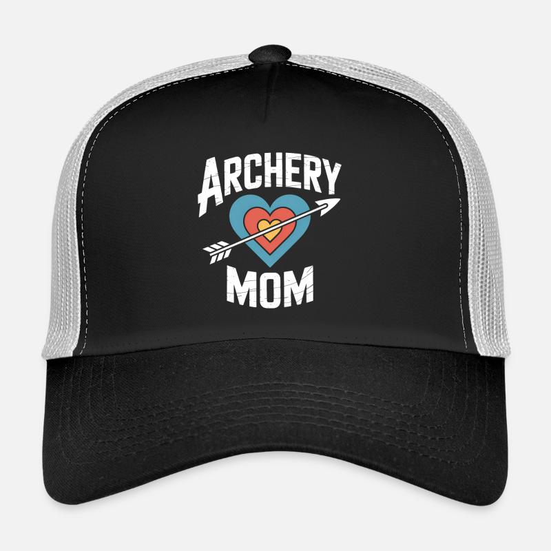 Bogenschießen Spruch Mutter Bogenschießen Geschenk - Trucker Cap - Schwarz/Steingrau