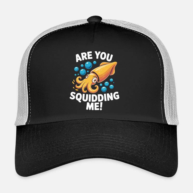 Design marin ludique avec pieuvre Casquette trucker 