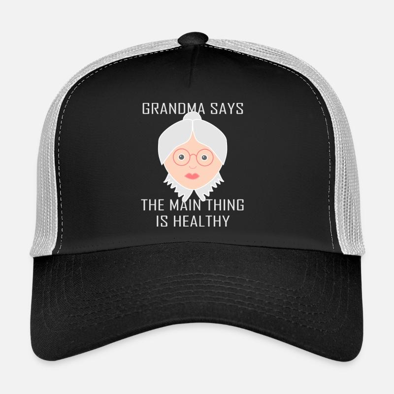 Oma - Trucker Cap - Schwarz/Steingrau