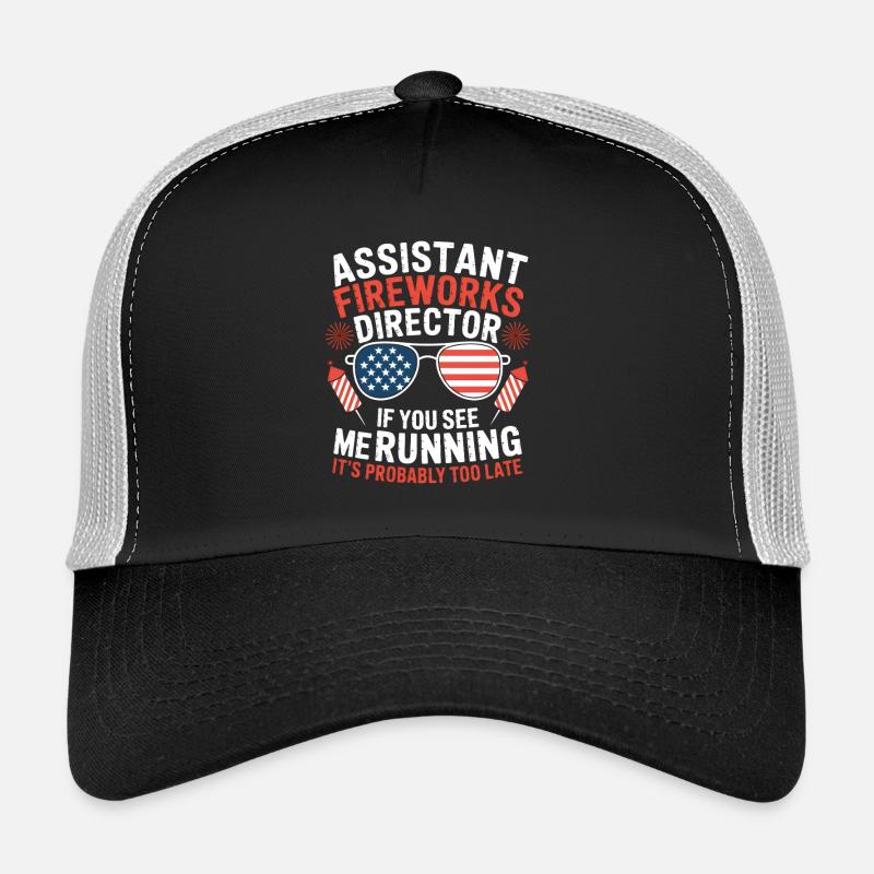 Funny Assistant Fireworks Director Memes 4th Of Trucker Cap