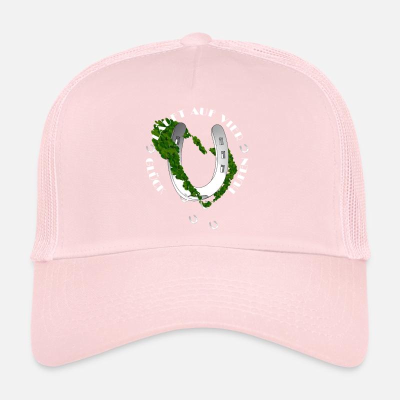 Fer à cheval avec trèfle inspiré de la nature Casquette trucker 