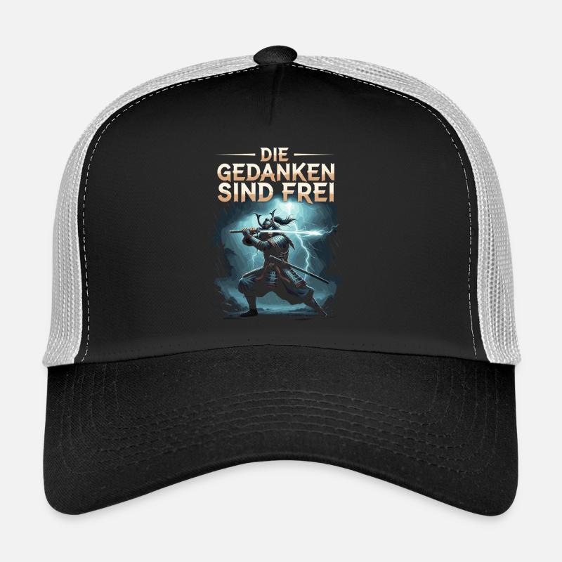 Les pensées sont libres Guerrier Samouraï Dire Casquette trucker 