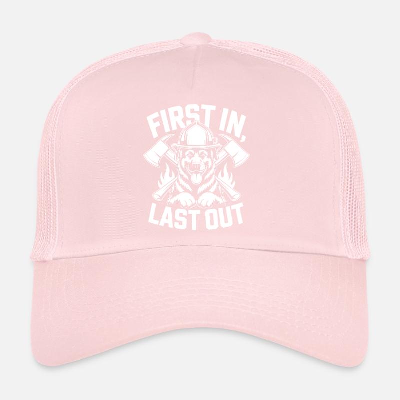 Firefighter Dog Trucker Cap