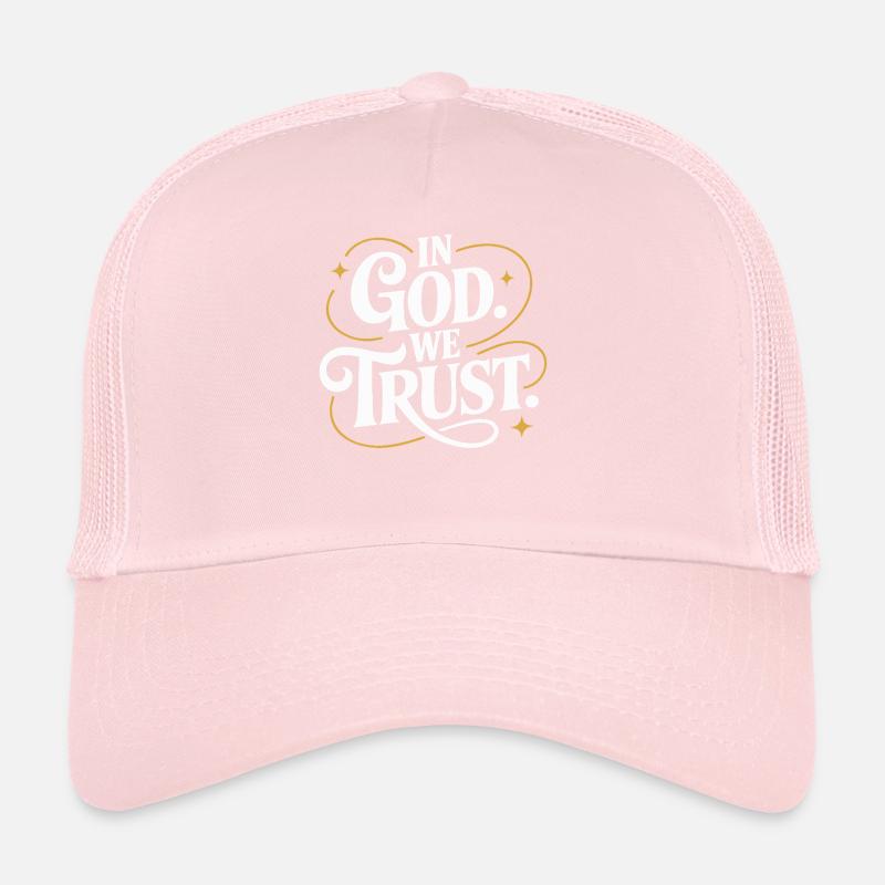 In God We Trust Design Trucker Cap