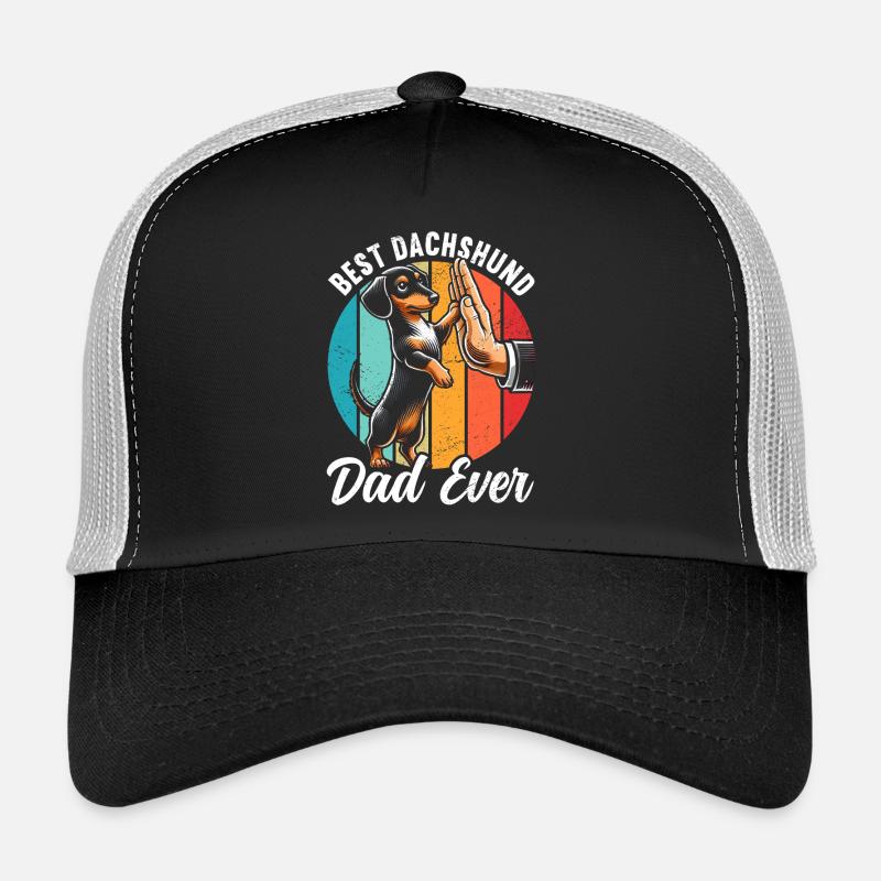 Meilleur papa teckel de tous les temps Dackel Papa Teckel Casquette trucker 
