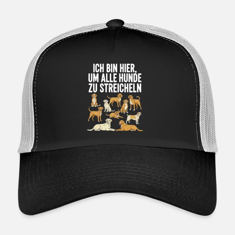 Humorvolles Hundemotiv mit Text Trucker Cap