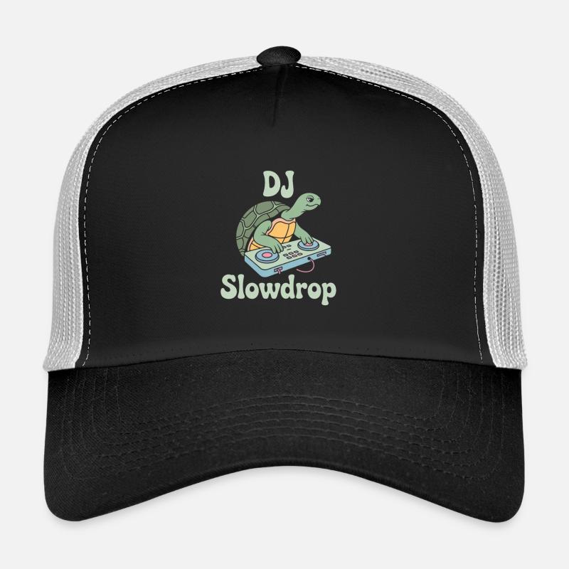 DJ Slowdrop Turtle au Mixer Rave Vibes Casquette trucker 