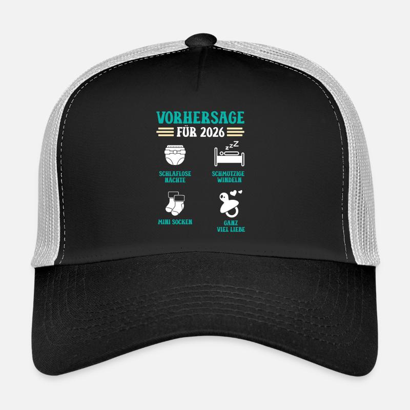 Prédiction de grossesse 2026 drôle Casquette trucker 