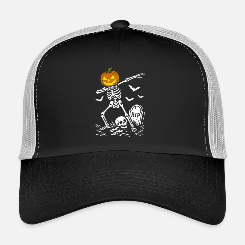 Squelette de danse d'Halloween - Citrouille dabbing - RIP Casquette trucker 