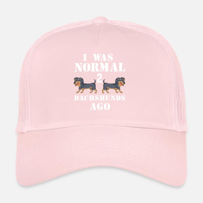 Conception humoristique de rappel de teckel Casquette trucker 